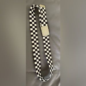 Brandy Melville black and white checked belt